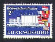 Luxembourg 1958 International Fair / Exhibition / Buildings / National Flags 1v n37361