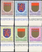 Luxembourg 1959 Coat-of-Arms/ Art/ Caritas/ Charity/ Health/ Welfare 6v set (lu10185)