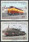 Luxembourg 1966 Trains/Locomotives/Railway/Transport/StampEx 2v set (n23662)