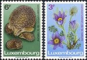 Luxembourg 1970 Hedgehog/ Pasque Flower/ Animals/ Plants/ Nature Conservation Year 2v set (n23808)