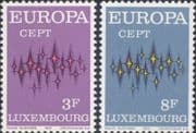 Luxembourg 1972 Europa/ CEPT/ Communications/ Animation 2v set (ex1110)