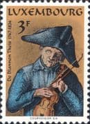 Luxembourg 1974 Theis the Blind/ Folk Singer/ Violin/ Music/ Songs/ Art 1v (lu10186)