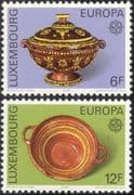 Luxembourg 1976 Europa/ Crafts/ Art/ Pottery/ China/ Ceramics/ Tureen/ Bowl 2v set (lu10110)