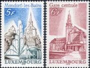 Luxembourg 1979 Tourism/ Church/ Station/ Fountain/ Buildings/ Architecture 2v set (lu10169)