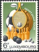 Luxembourg 1980 Sports/ Games/ Basketball/ Football/ Tennis/ Golf/ Bowls 1v (n42449)