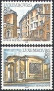 Luxembourg 1982 Tourism/ Buildings/ Architecture/ Museum/ Synagogue/ Religion/ Heritage/ History 2v set (n42475)