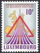 Luxembourg 1986 Road Safety Year/ Motoring/ Map/ Transport/ Roads 1v (n23876)