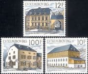 Luxembourg 1987 Buildings/ Architecture/ Tourism/ Post Office/ Health Centre 3v set (lu10166)