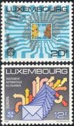 Luxembourg 1988 Europa/ Communications/ Letters/ Computer/ Map/ Post/ Envelops/ Electronics 2v set (lu10107)