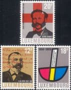 Luxembourg 1989 Dunant/ Red Cross/ Medical/ Language/ Books/Trade Unions 3v set (n42384)