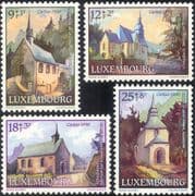 Luxembourg 1990 Welfare Fund/ Chapels/ Churches/ Heritage/ Buildings/ Architecture 4v set (lu10113)