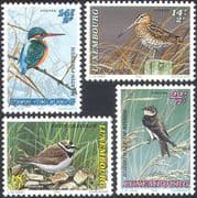 Luxembourg 1993 Welfare Fund/ Kingfisher/ Snipe/ Plover/ Birds/ Nature 4v set (n21181)