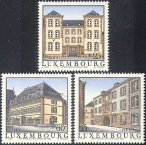 Luxembourg 1994 Former Refuges/ Buildings/ Architecture /Convent/ Abbey/ Animation 3v set (n34069)