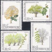 Luxembourg 1996 Ash/ Beech/ Willow/ Trees/ Plants/ Nature/ Welfare Fund 4v set (b232d)