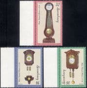 Luxembourg 1997 Antique Clocks/ Time Pieces/ Art/ Craft/ Technology 3v set (lu10176)