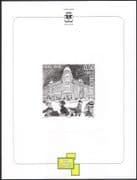 Luxembourg 2005 Christmas/ Greetings/ Shop/ Shoppers BLACK PRINT imperf m/s (lu10156)