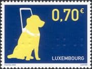 Luxembourg 2005 Guide Dogs/ Blind/ Health/ Welfare/ Disabled/ Braille/ Embossed 1v (lu10150)