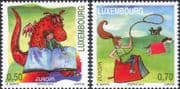 Luxembourg 2010 Europa/ Children's Books/ Reading/ Dragon/ Horse/ Cartoons 2v set (lu10147)