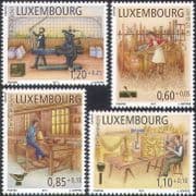 Luxembourg 2011 Trades/ Workers/ Printing/ Printer/ Stonemason/ Pottery/ Joiner/ Woodworker/ Business/ Commerce 4v set (n42482)