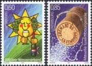 Luxembourg 2011 Wine Making/ Alcohol/ Drink/ Grapes/ Plants/ Cork/ Sun 2v set (lu10144)