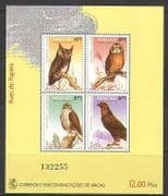 Macau 1993 Birds of Prey / Owls / Eagle 4v m / s (n22935)