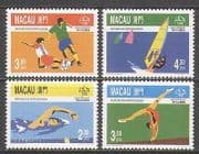 Macau 1996 Sports / Olympics / Football 4v set (n22869)