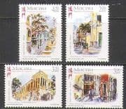 Macau 1998 Art / Paintings / Buildings 4v set (n22006)