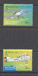 Macau 1999 Bi-Planes / Aircraft / Aviation 2v set (b6554)