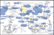 Macau 1999 Oceans/ Maritime Heritage/ Ships/ Whales/ Shells/ StampEx 1v m/s GOLD o/p (b3039)