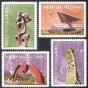Macau 2000 Modern Art / Sculptures / Design / Artists / Buildings (2nd) 4v set (n21996)