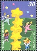Macedonia 2000 Europa/ Building Europe/ Stars/ Animation 1v (ex1074)