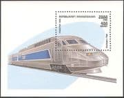 Madagascar 1993 Alsthom TGV/ Trains/ Rail/ Railways /Locomotives/ Transport 1v m/s (s259)