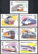 Madagascar 1993 Locomotives/ Diesel / Electric/ Trains/ Transport/ Rail/ Railways 7v set (n26129)