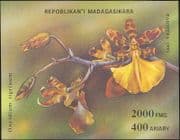 Madagascar 1993 Orchids/ Flowers/ Plants/ Nature imperforate m/s (b5890)