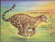 Madagascar 1994 Jaguar/ Wild Cats/ Wildlife/ Nature/ Conservation 1v m/s (b5189)