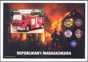 Madagascar 1999 Fire Engines/ Emergency Service Vehicles/ Rescue/ Transport/ Motoring/ Motors 1v m/s (n13528)