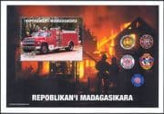 Madagascar 1999 Fire Engines/ Emergency Service Vehicles/ Rescue/ Transport/ Motoring/ Motors 1v m/s (n13529)