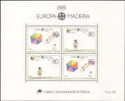 Madeira (Portugal) 1989 Europa/ Children's Games/ Toys/ Kite Flying/ Kite 4v m/s (b6225p)