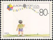 Madeira (Portugal) 1989 Europa/ Children's Games/ Toys/ Kite Flying/ Kites 1v (ex1022)