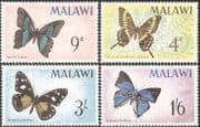 Malawi 1966 Butterflies/ Insects/butterfly/ Conservation 4v set n19432