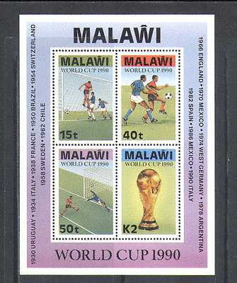 Malawi 1990 Football / WC / Sport / Soccer 4v m / s (n14846)