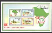 Malawi 1990 SADCC / Trees / Fish / Animals / Deer 4v m / s n14850