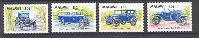 Malawi 1990 Vintage Cars / Motoring 4v set ref:n10721