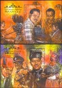Malaysia 1986 P Ramlee/ People/ Film/ Cinema/ Movies/ Actors/ Acting 2 x m/s (n45296)
