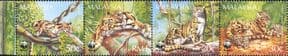 Malaysia 1995  WWF/ Clouded Leopard/ Wild Cats/ Nature/ Animals  4v stp  (s3489)