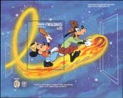 Maldives 1985 Mark Twain/ Disney/ Halley's Comet/ Cartoons/ Animation/ Astronomy 1v m/s (b6724z)