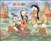 Maldives 1986 Disney/ Pocahontas/ StampEx/ Cartoons/ Animation 1v m/s (b4762f)
