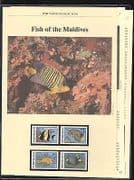 Maldives 1986 Fish / WWF 4v + 5pp Info Pack (n20724)