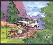 Maldives 1989 Disney/ Mickey/ Cars/ Motoring/ Transport/ Cartoons/ Animation m/s (d00247)