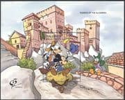 Maldives 1992 Disney / Mickey / StampEx / Cartoons / Alhambra 1v m / s b1490